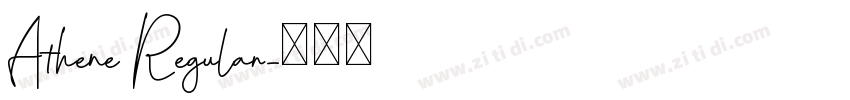 Athene Regular字体转换